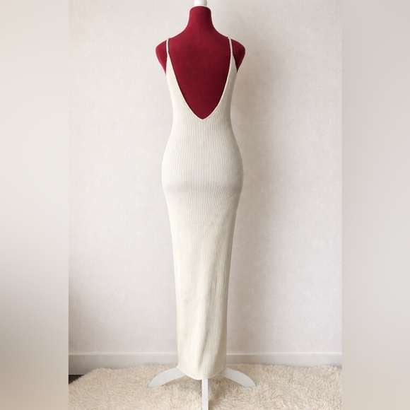 ANTHROPOLOGIE Aimee Slim Ribbed Knit Midi Dress S NWOT - Picture 4 of 5